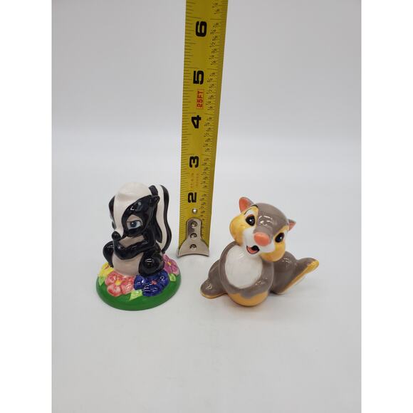 Disney Bambi - Flower Skunk & Thumper Ceramic Figure 3 Disney - Thumper and Flower Ceramic Figurine - 3\